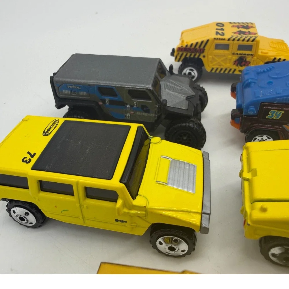 Matchbox Hot Wheels Hummer Humvee Diecast Car Lot 6pc Gold Chrome H2 SUV Used